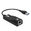 Ethernet Network Adapter, USB to RJ45 LAN Wired Adapter for Ultrabook, Chromebook, Laptop, Desktop, Plug and Play USB 3.0 1000Mbps Compatible