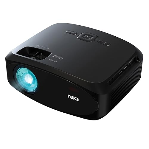 Naxa Electronics NVP-3003C 210-inch Home Theater LCD Projector Combo with Remote and Case, HDMI x 2, USB 2.0, MicroSD Support, AV in, 3.5mm Headphone