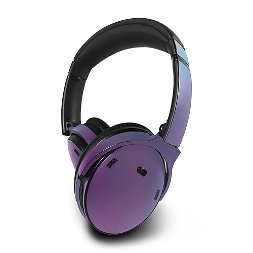 MightySkins Skin Compatible with Bose QuietComfort 45 Headphones - Purple Fog | Protective, Durable, and Unique Vinyl Decal wrap Cover | Easy…
