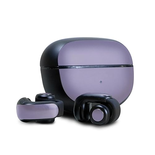 Skin Compatible with Bose Ultra Open Earbuds - Solid Lavender - Premium 3M Vinyl Protective Wrap Decal Cover - Easy to Apply | Crafted in The USA…