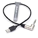 SZJELEN Tentacle Sync Timecode Cable for Sonys FX3 A7S3 A1 Camera 3.5 Audio Plug to Micro-USB Timecode Cable for Tentacle SYNC E Timecode Generator