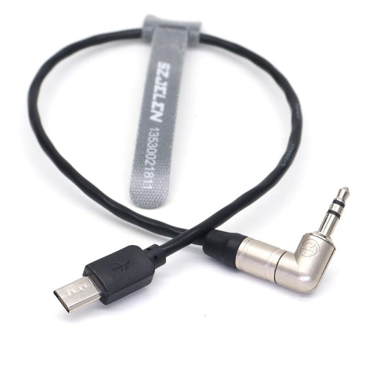 SZJELEN Tentacle Sync Timecode Cable for Sonys FX3 A7S3 A1 Camera 3.5 Audio Plug to Micro-USB Timecode Cable for Tentacle SYNC E Timecode Generator
