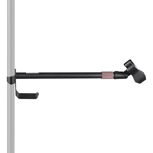 Rannsgeer Microphone Boom Arm Extension 11-18" Adjustable with 2 Mic Clips & Hanger - Universal Mic Stand Extension