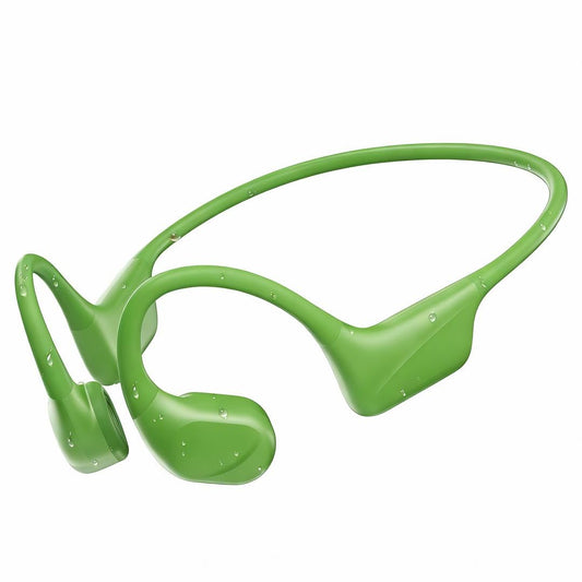 PSIER Bone Conduction Headphones Swimming Headphones IPX8 Waterproof Headphones Air Conduction Built in MP3 Mode 32GB Memory Open Ear Buds Up to 8H