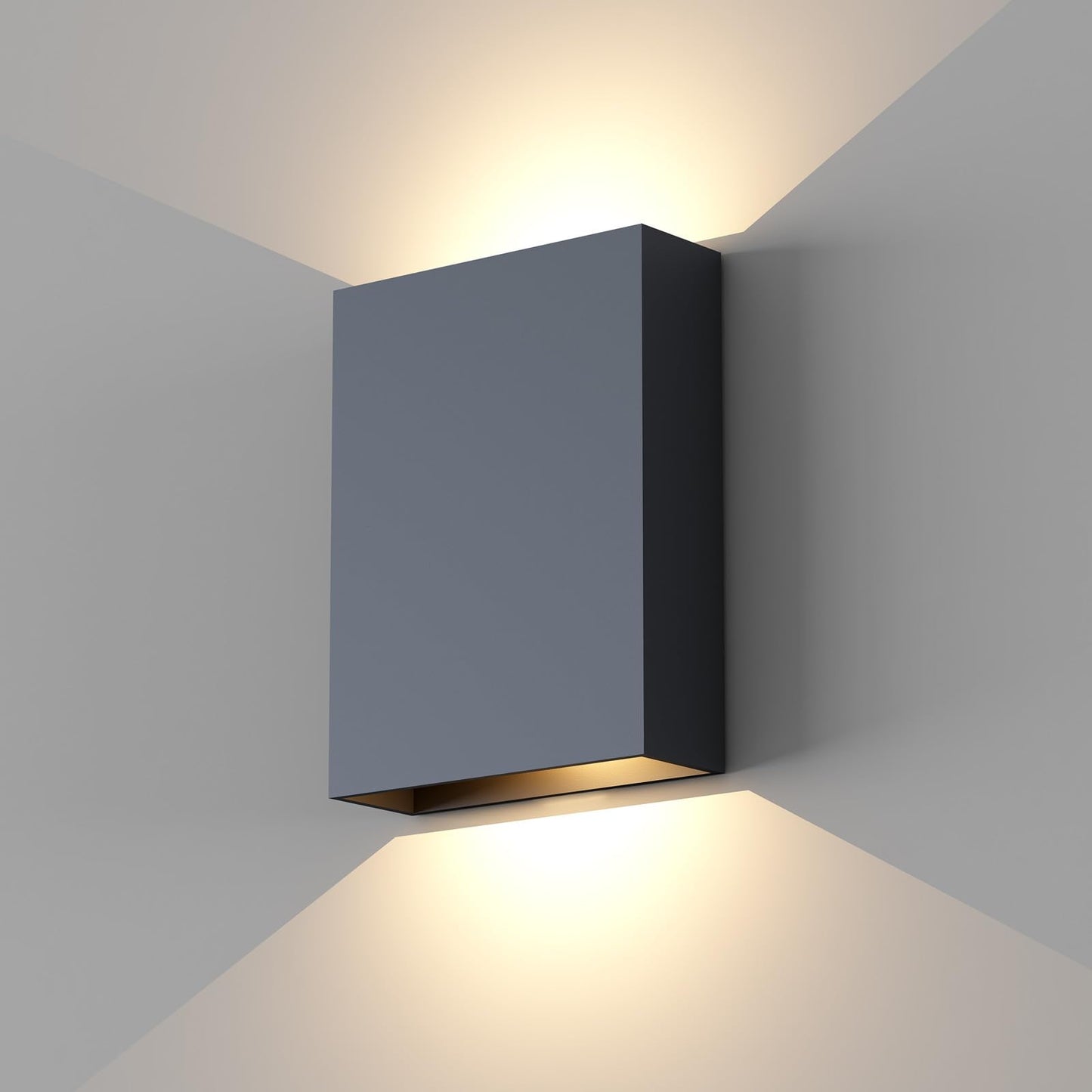 ilucezzo Up and Down Wall Lights for Bedroom LED Wall Lights, 6.3'' Mordern Porch Light, IP65 Waterproof Wall Lamp 10%-100% Dimmable, 120-277V, 15.5W