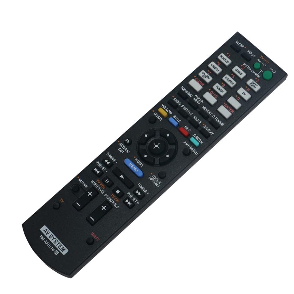 RM-AAU116 Replacement Remote Control for Sony Audio AV Receiver Home Theater System in Living Rooms or Rooms, No Programming or Pairing Needed