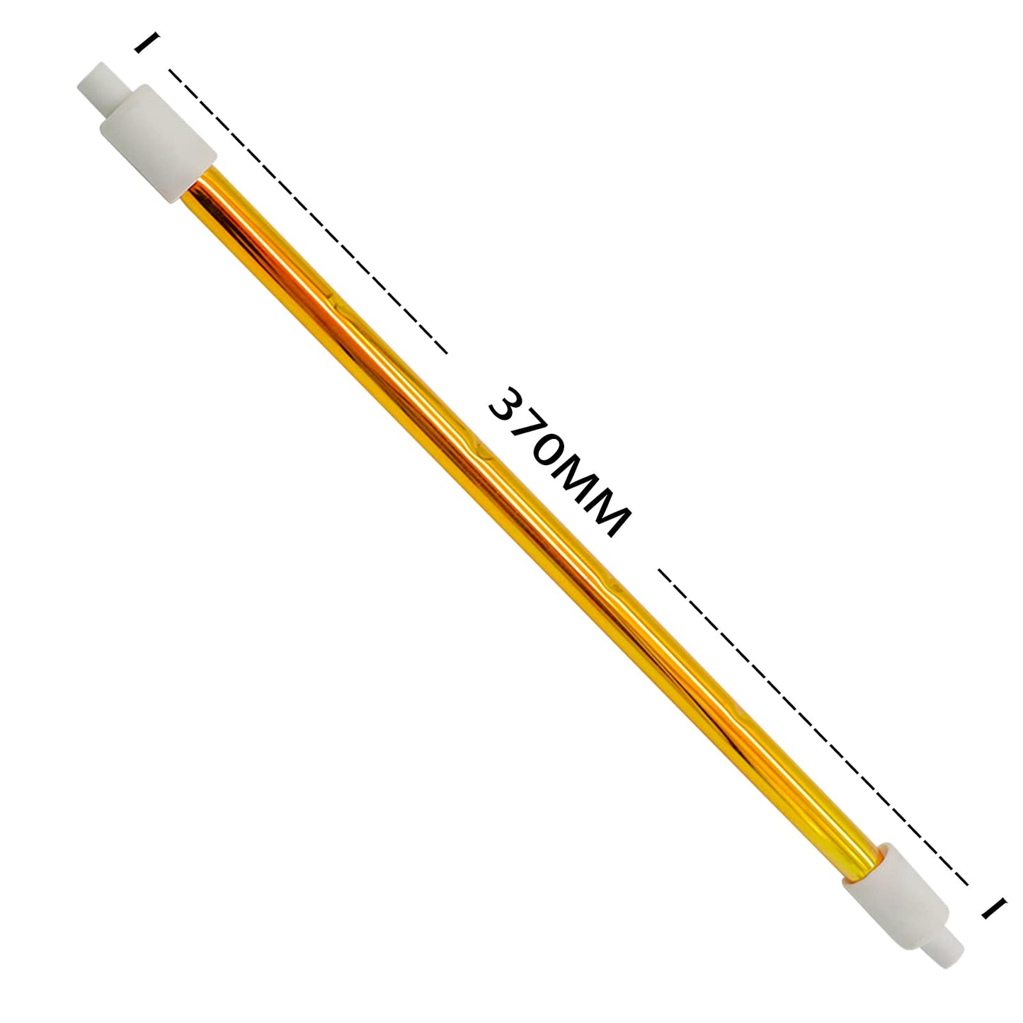 DATOUBOSS 1000W Shortwave Heater Bulb Replacement Bulb for Infrared Paint Curing Lamp Halogen Lamp Tube Replacement for DT-SC-003 110V (110V)