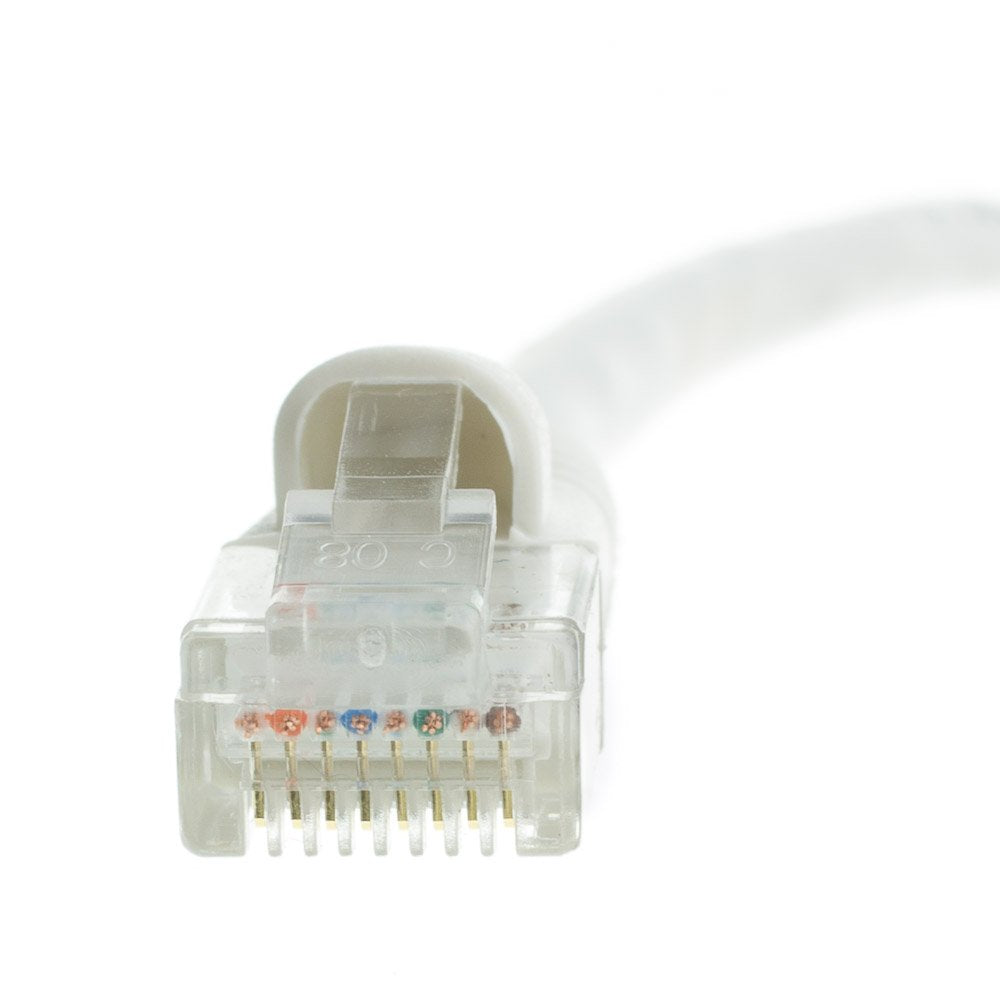 CableWholesale Cat6 UTP Ethernet Cable, Snagless Boot, PoE, 50 ft, White