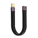YoungSelly USB C Female to USB C Male Cable,USB4 / Thunderbolt 4 Cable 100W,40Gbps Data Transfer Sync, Short USB C Cable Supports 8K Display