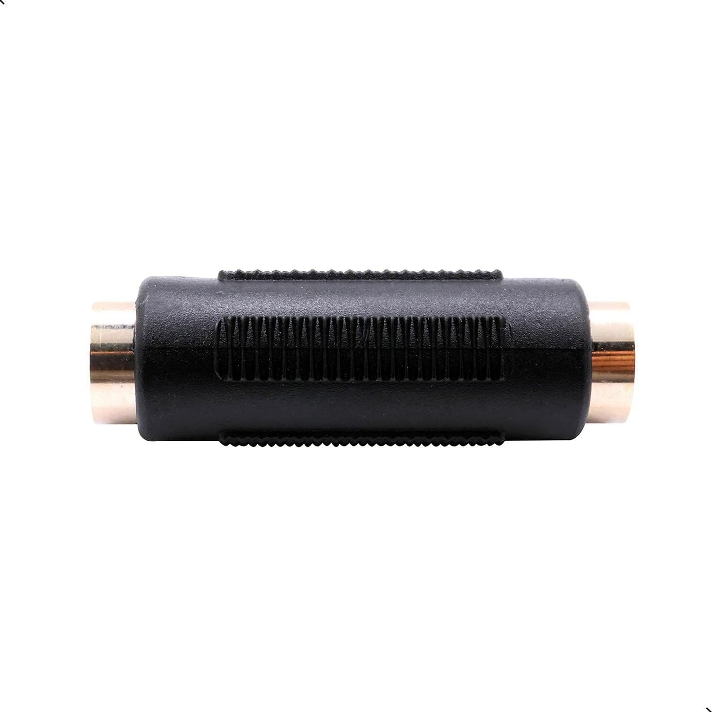 QJZXUEZHEN 2Pcs S-Video 4 Terminal Female to Female Connector Stereo Audio Video Cable Adapter Coupler