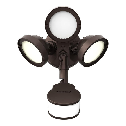 HALO TGS LED Outdoor Security LED Flood Light with Motion Sensing, Lumen Select, and Dusk-to-Dawn - Bronze - TGS3S403MRCB