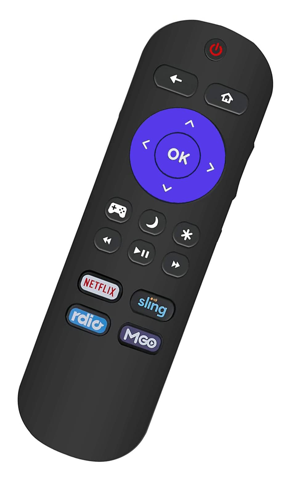 Universal Remote Control Replacement for Insignia Roku TV - Volume Control & Power Button - No Pairing Needed