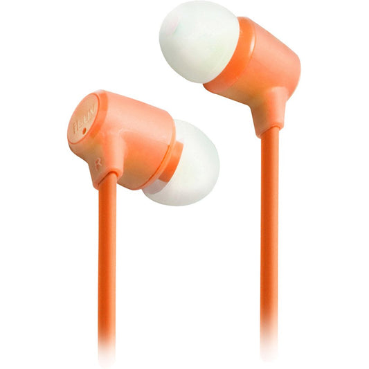 jWIN IEP214ORG Bubble Gum 3 Stereo Earphones, Orange