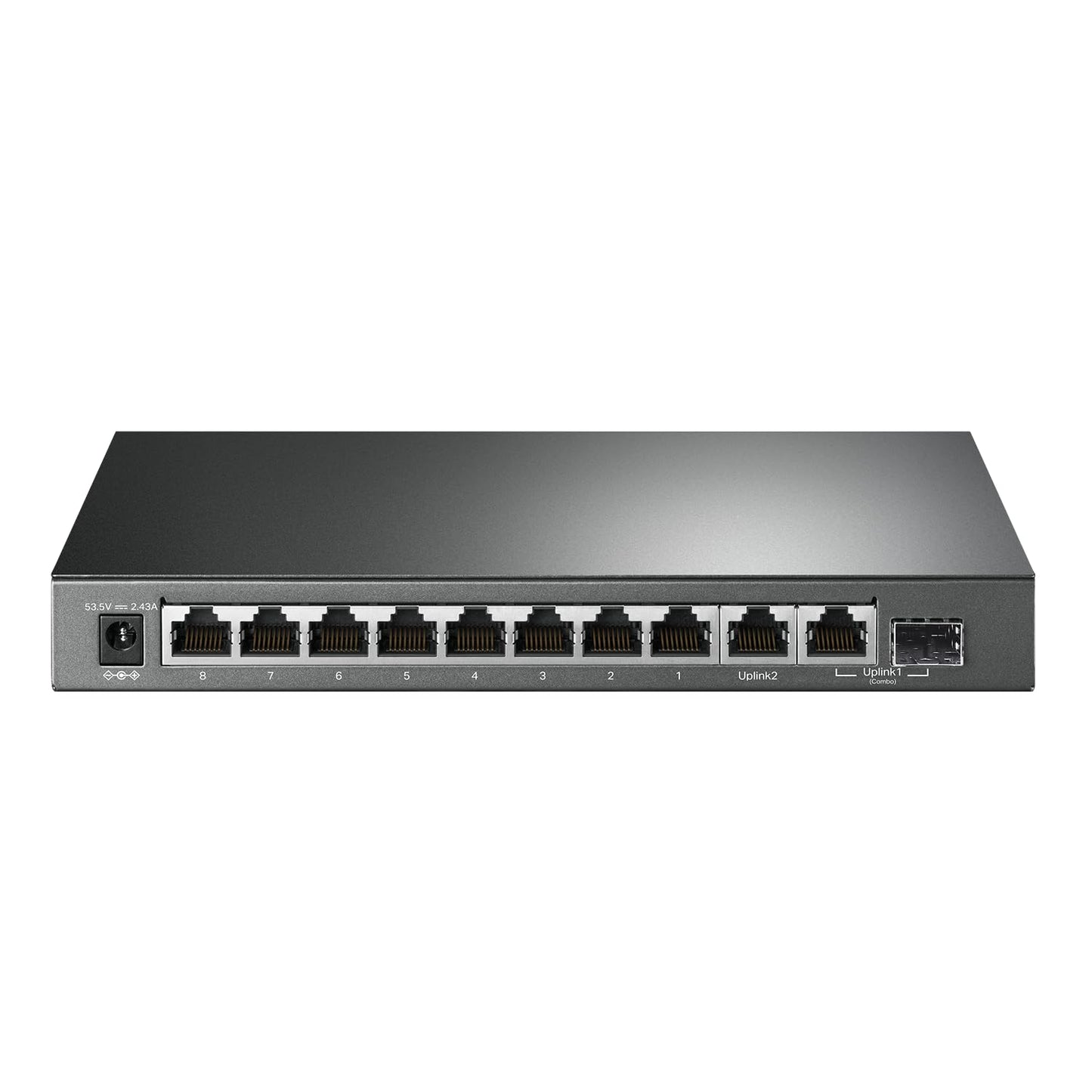 TP-Link TL-SG1210MP, 8 Port Gigabit PoE Switch, 8 PoE+ Ports @123W, w/ 2 Uplink Gigabit Ports + 1 Combo SFP Slot, Plug & Play, Extend, Priority
