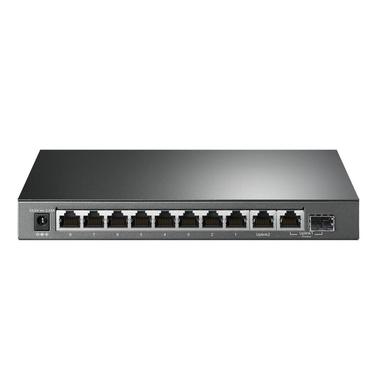 TP-Link TL-SG1210MP, 8 Port Gigabit PoE Switch, 8 PoE+ Ports @123W, w/ 2 Uplink Gigabit Ports + 1 Combo SFP Slot, Plug & Play, Extend, Priority