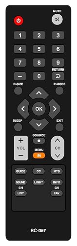 RC-057 TV Remote Control Compatible with COBY TVs