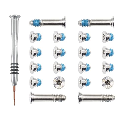 GODSHARK 2 Sets Replacement Screws with Screwdriver for MacBook Air 11" A1370 A1465 2010-2017, Unibody Bottom Cover P5 Pentalobe Repair Replacement