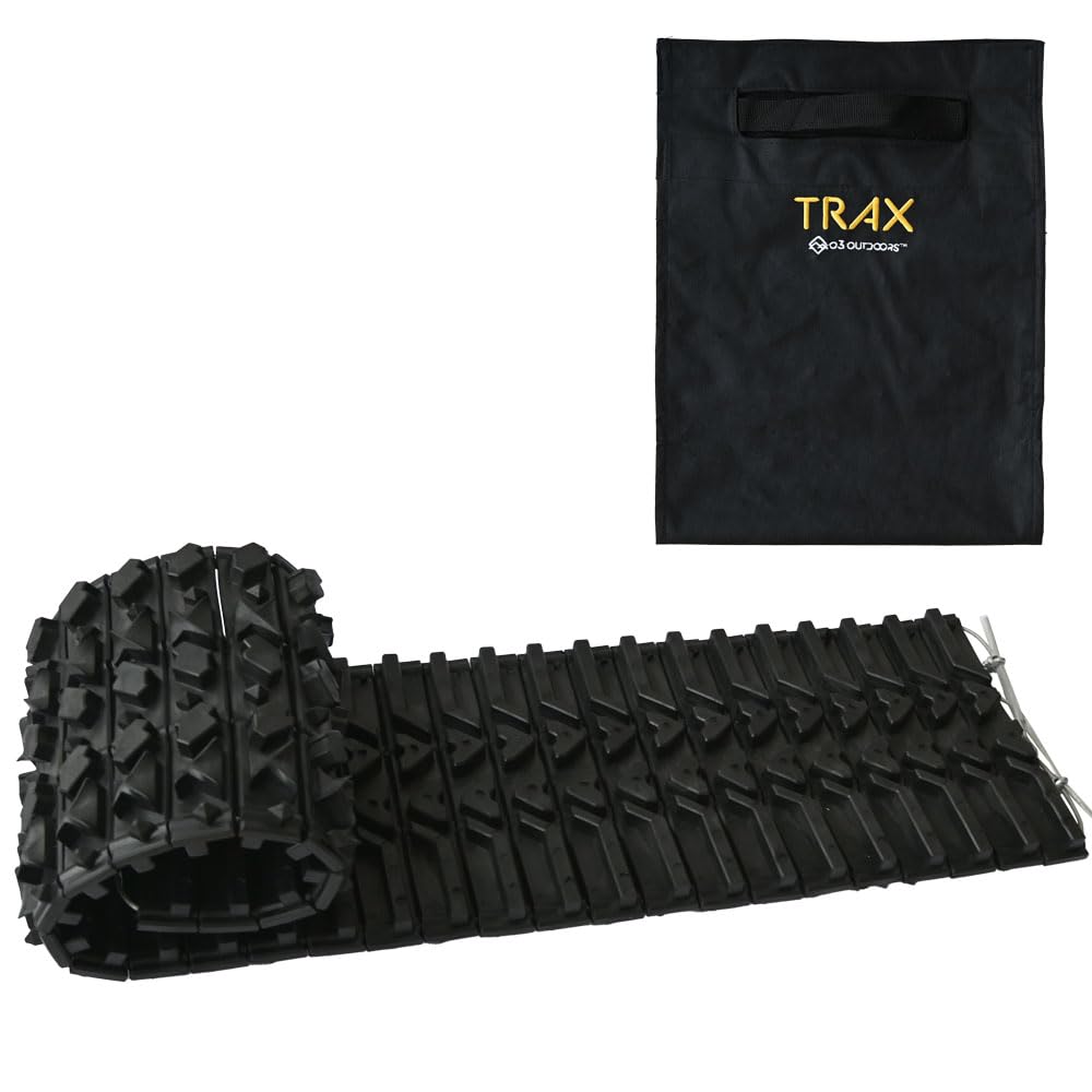 O3 Outdoors Off-Road Trax Traction Device, Single Unit, Recovery Tracks 4X4 Jeep Truck Tire Traction, 48" Long, Carrying Bag, Designed