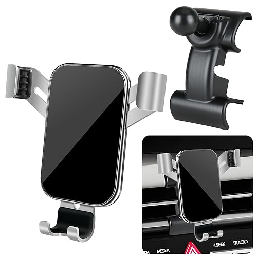 LUNQIN Car Phone Holder for Hyundai Tucson 2025 2026 and Hyundai Santa Cruz 2025 2026 Auto Interior Accessories Best Cell Phones Mount Cellphone
