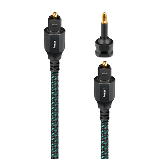 AudioQuest Forest Toslink Fiber Optic Digital Audio Cable - 2.46 ft. (.75m) Green