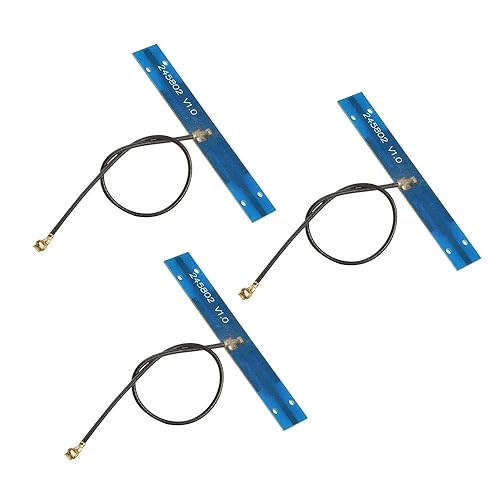 Wixine 3Pcs 2.4G/5G/5.8G Dual Band Omni PCB Antenna with IPX Connector WiFi Internal