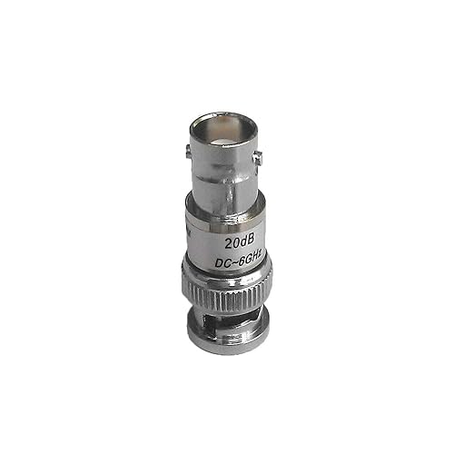 Acxico 1Pcs Q9/BNC Type Coaxial Fixed Attenuator Connector DC-6GHz 3W 50ohm 10 15 20 40dB