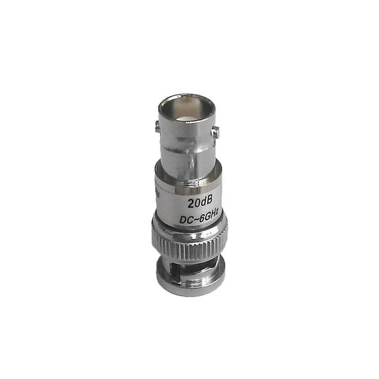 Acxico 1Pcs Q9/BNC Type Coaxial Fixed Attenuator Connector DC-6GHz 3W 50ohm 10 15 20 40dB