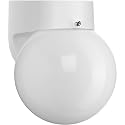 Progress Lighting Polycarbonate Outdoor 1-Light Acrylic Shade Modern Outdoor Wall Light White