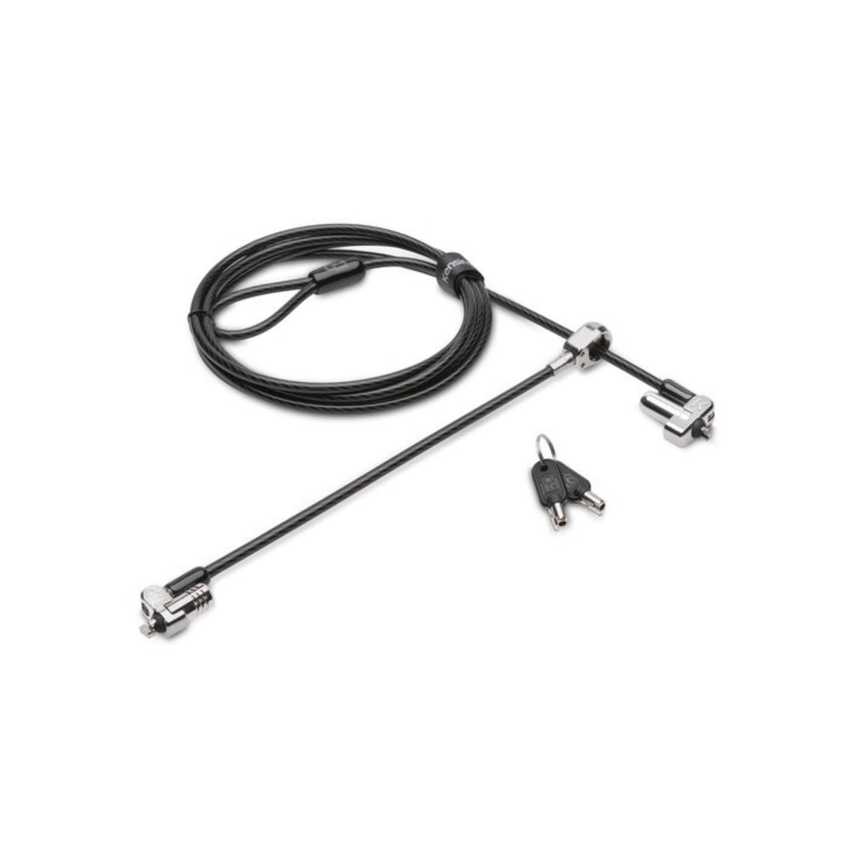 Kensington N17 Keyed Dual Head Laptop Lock for Dell Devices (K67995WW), Black, Silver
