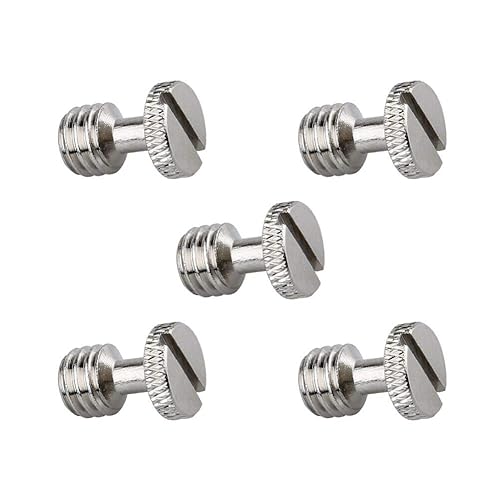 NICEYRIG 3/8 Inch Camera Quick Release Screw Tripod Screw Adapter Connecter DSLR Camera Rig Accessories- 5 Pack