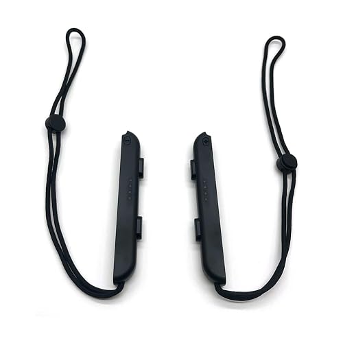 Art&Beauty 2 Pack Black Wrist Strap for Switch Joycon, Replacement for Joy Con Straps Adjustable Tightness(Plastic)
