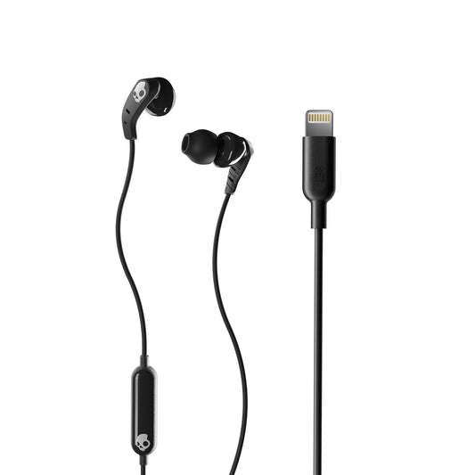 Skullcandy Set Lightning in-Ear Wired Earbuds, Microphone, Works with iPhone - True Black