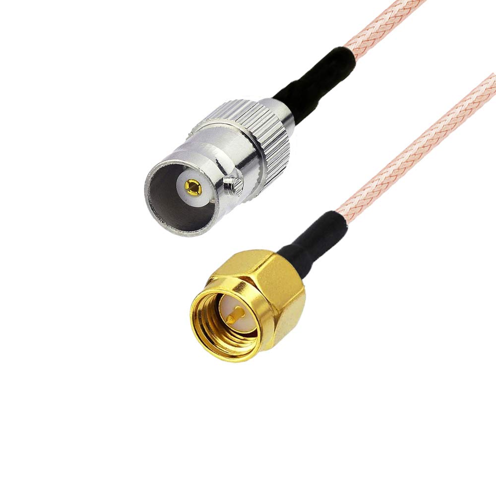 RedYutou BNC Cable SMA Male to BNC Female Cable SMA Connector (60cm/24inch) for rf Applications/Wireless LAN Devices/Wi-Fi Radios External Antenna etc