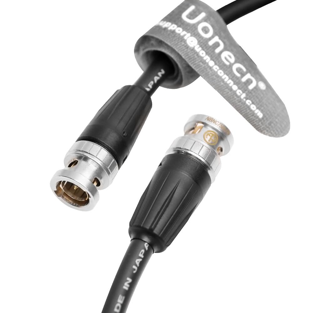 Uonecn 12G HD SDI Video Coaxial Cable BNC Male to Male for 4K Video Camera 39''