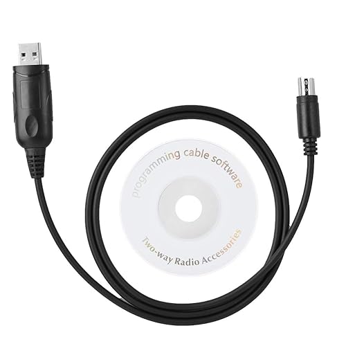 USB Programming Cable, Walkie Talkie Programming Cable for Yaesu Radio FT-7800R / FT-7900R / FT-8800R / FT-8900R / FT-7800 / FT-7900 / FT-8800