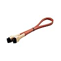 Darkside 30cm (12") SATA 3.0 180° to 180° Data Cable with Latch - UV Orange (DS-0150)