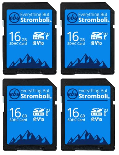 Everything But Stromboli 4 Pack 16GB SD Card for Browning Trail Camera Dark Ops, Recon Force, Defender, Spec Ops, Patriot, Strike Force Game Cam