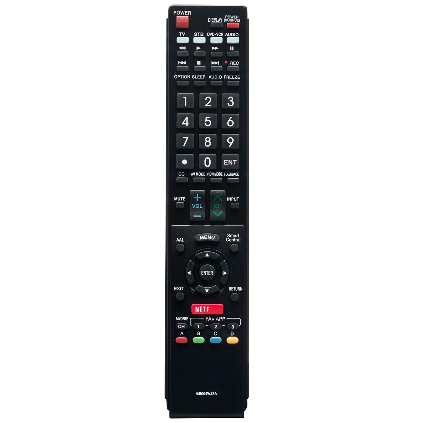GB004WJSA Replace Remote Applicable for Sharp AQUOS TV LC-60C7500U LC-80C6500U LC-70LE650U LC-42LE540U LC-46LE540U LC-40LE830U LC-40LE830UA