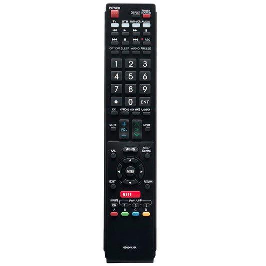 GB004WJSA Replace Remote Applicable for Sharp AQUOS TV LC-60C7500U LC-80C6500U LC-70LE650U LC-42LE540U LC-46LE540U LC-40LE830U LC-40LE830UA