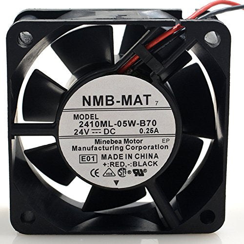 NMB 2410ML-05W-B70 6025 6CM 24V 0.25A 2wire Cooling Fan