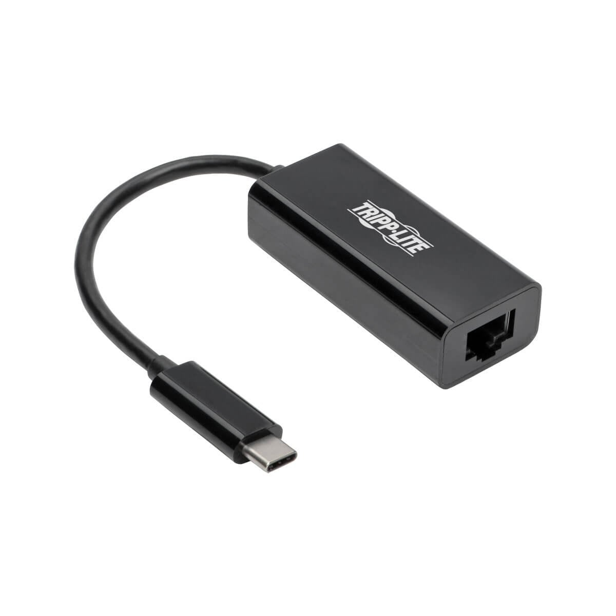Tripp Lite USB-C to Gigabit Ethernet Adapter, USB Type C to Gbe, Thunderbolt 3 Compatible, 10/100/1000 Megabits Per Second, Plug-and-Play No Drivers