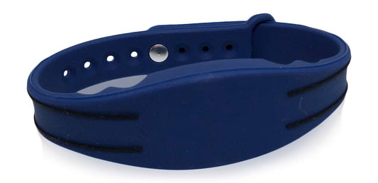 5 - 26 Bit H10301 125 KHz Proximity Wristbands Blue Adjustable AuthorizID Wiegand Waterproof Compatible w/ 1386 1326 7610 1586 1391 1346. Works