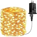 66Ft 200 LED Fairy Lights Plug in, Waterproof String Lights Outdoor & Indoor 8 Modes Christmas Light Bedroom Decor, Timer Twinkle Lights for Girl's
