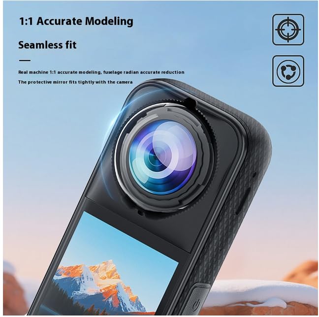 Coyktonty Lens Guard/Lens Protective Cover for Insta360 X5, 9H hardness High transmittance,Waterproof Dustproof (Optical Glass)