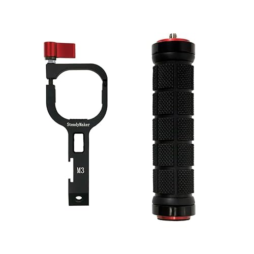 NovelGoal Camera Gimbal Handheld Mounting Clamp Extension Bracket with 1/4 Hole Cold Shoe Mount Compatible with Zhiyun Crane Cloud Crane M3 M3S (with