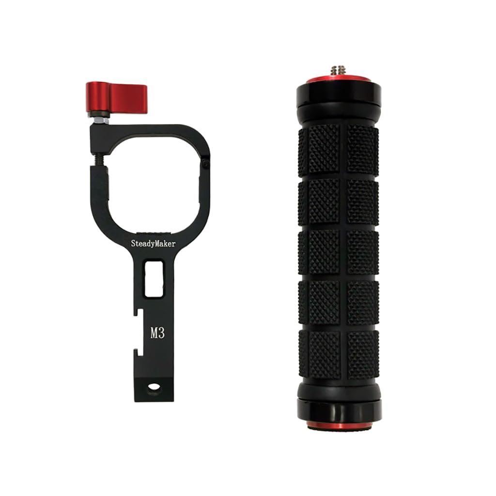 NovelGoal Camera Gimbal Handheld Mounting Clamp Extension Bracket with 1/4 Hole Cold Shoe Mount Compatible with Zhiyun Crane Cloud Crane M3 M3S (with