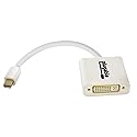 Plugable Mini DisplayPort (Thunderbolt 2) to DVI Adapter (Driverless, Supports Mac, Windows, Linux Systems and Displays up to 1920x1200@60Hz, Passive)