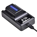 PowerTrust 1X Battery NP-FH50 FH50 and LED USB Charger for Sony NP-FH50 NP-FH40 NP-FH30 DSLR-A230 DSLR-A330 DSLR-A290 DSLR-A380 DSLR-A390 DSC-HX1