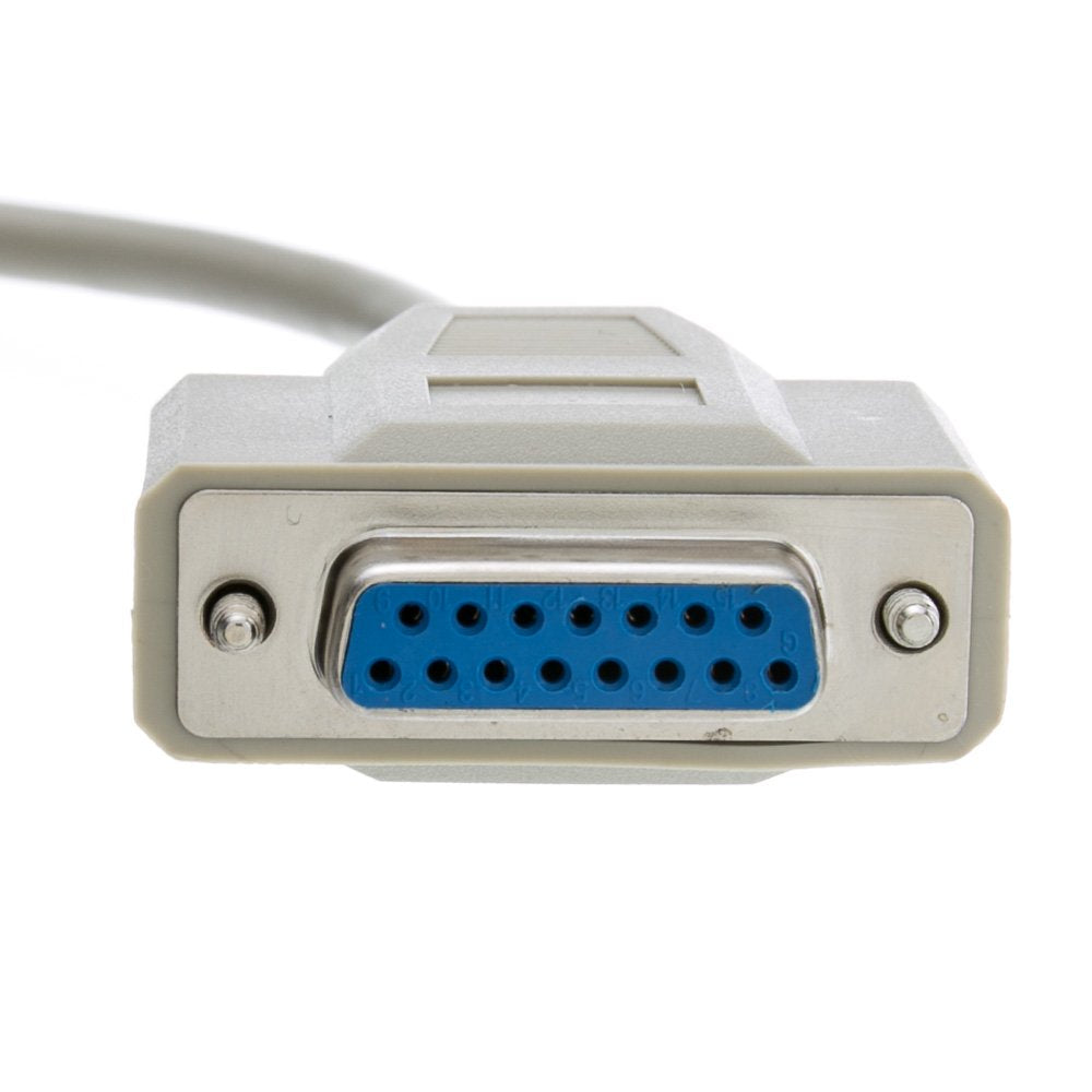 CableWholesale DB15 Monitor Extension Cable, 28 AWG Single Shielded Cord, DB15 Male to DB15 Female DB15 Extension Cable, M/F VGA Extension Cable