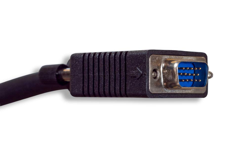 Cablelera ZC77ETMM-03 Super VGA with Ferrites, HD15 M/M, 28 AWG, OD:9.0mm,Shielded, 3'